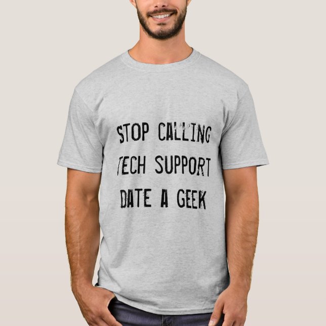 Camiseta Date un geek (Anverso)