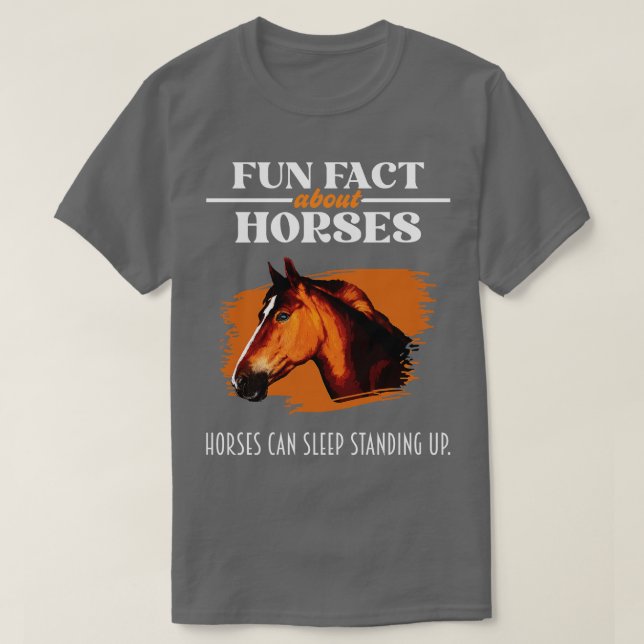 Camiseta Dato divertido sobre caballos Amante de los caball (Diseño del anverso)