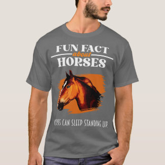 Camiseta Dato divertido sobre caballos Amante de los caball