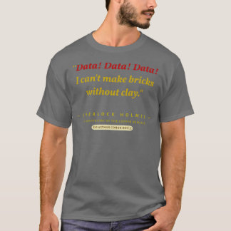 Camiseta Datos de datos No puedo hacer ladrillos sin barro 