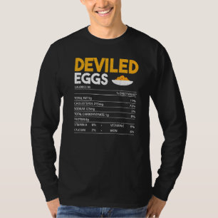 Camiseta Datos de Nutrición Huevos Rellenos Datos de Nutric