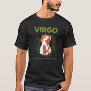 Camiseta Datos de Virgo Botánica Jardinería Astrología Horó