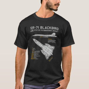 Camiseta Datos del plan de vuelo de espía SR-71 Blackbird A