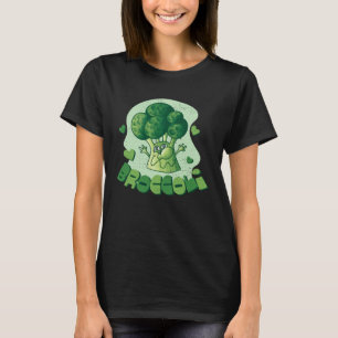 Camiseta Datos Nutricionales de Brócoli Vegetariano Vega