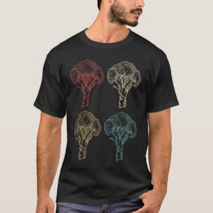 Camiseta Datos Nutricionales de Brócoli Vegetariano Vega