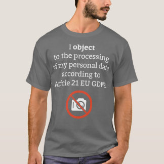 Camiseta Datos personales Privacidad GDPR Jura