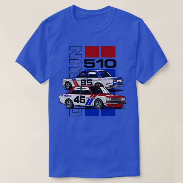 Camiseta Datsun 510 Trans Am TShirt 1971 (Diseño del anverso)