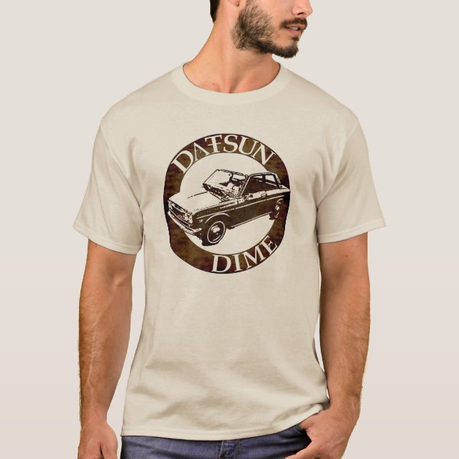 Camiseta Datsun cinco y moneda de diez centavos 1600 510 (Anverso)