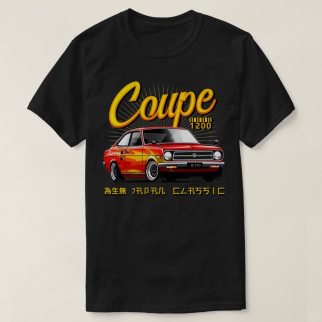 Camiseta Datsun Golpe de 1200 GX5 B110 Nacimiento de manga  (Diseño del anverso)