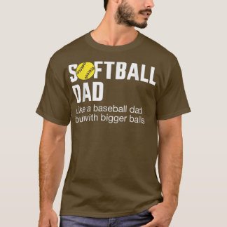 Camiseta Daug: Un padre gracioso de un softball para el día