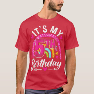 Camiseta Daughter 5th Birthday for 5 year old girlie