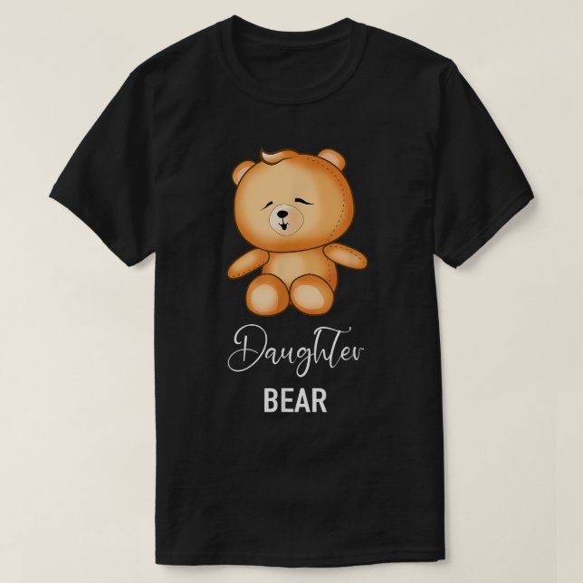 Camiseta Daughter Bear - Funny Family  (Diseño del anverso)
