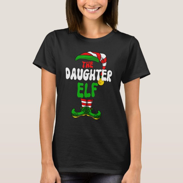 Camiseta Daughter Elf Pajama Matching Group Navidades (Anverso)