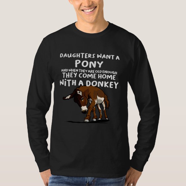 Camiseta Daughters want a Donkey (Anverso)