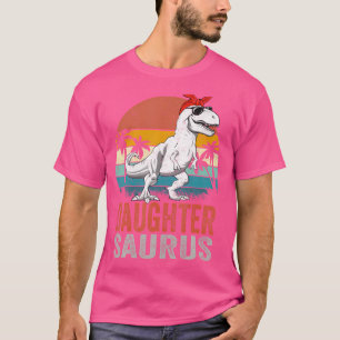 Camiseta Daughtersaurus Trex Dinosaur Daughter Saurus Famil