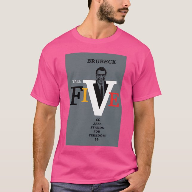 Camiseta Dave Brubeck - Toma cinco (Anverso)