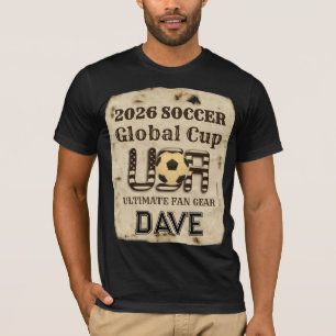 Camiseta Dave USA Fútbol: 2026 Copa Mundial Vintage 10 Pr