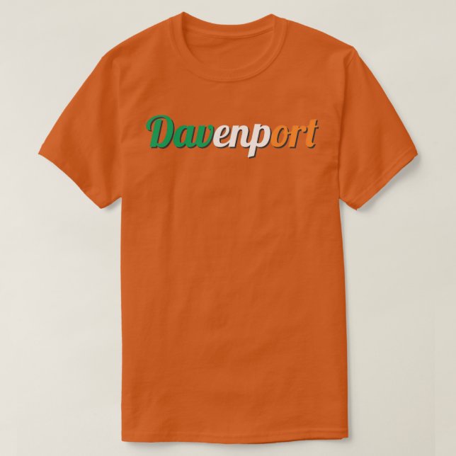 Camiseta Davenport, Iowa Ireland Flag Irish St (Diseño del anverso)