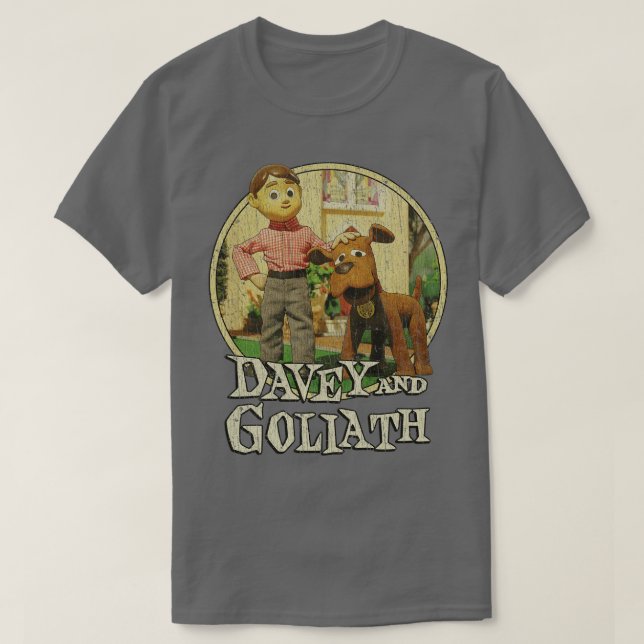 Camiseta Davey y Goliat 1961 (Diseño del anverso)