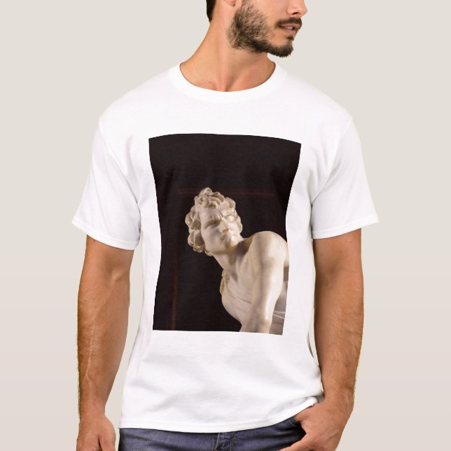 Camiseta David, 1623-24 (mármol) (detalle) (Anverso)