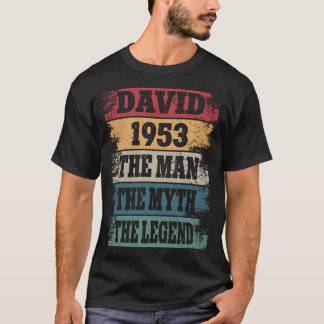 Camiseta David 1953 69 años Funny Decoración de los 69 años