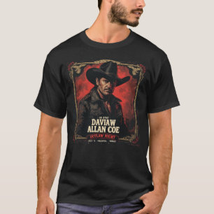 Camiseta David Allan Coe Noche de Forajidos - Helotes Texas