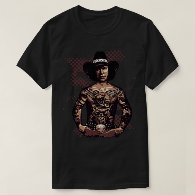 Camiseta David Allan Coe Tattoo (Diseño del anverso)
