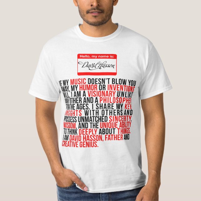 Camiseta David Hasson (Anverso)