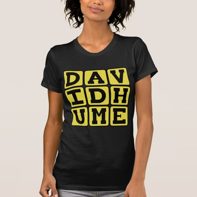 Camiseta David Hume, filósofo escocés (Anverso)