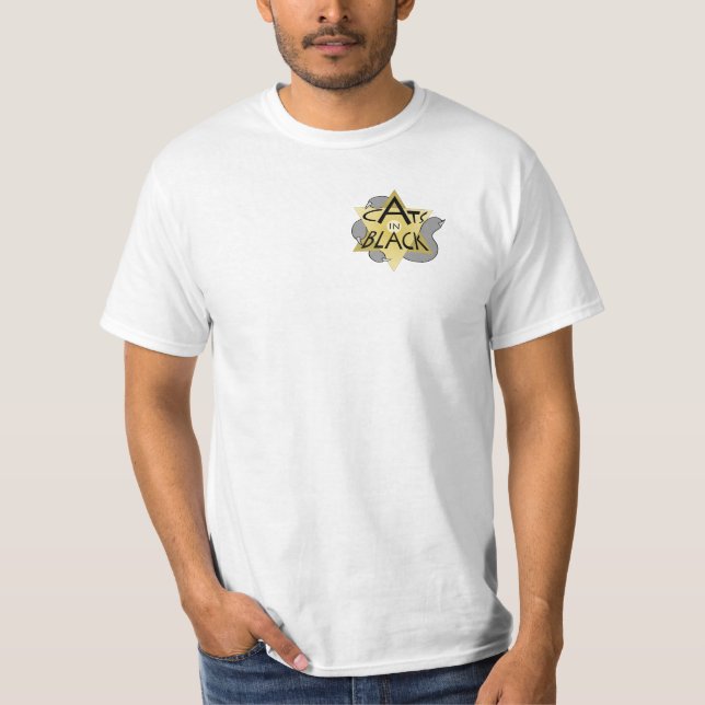 Camiseta David Icke - gatos en negro (Anverso)