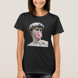 Camiseta David Michelangelo con la estatua de Bubblegum