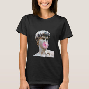 Camiseta David Michelangelo con la estatua de Bubblegum Art