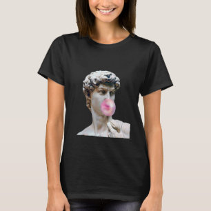 Camiseta David Michelangelo con la estatua de Bubblegum Art
