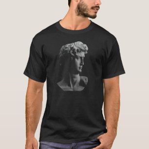 Camiseta David Michelangelo Roman Head Design 1