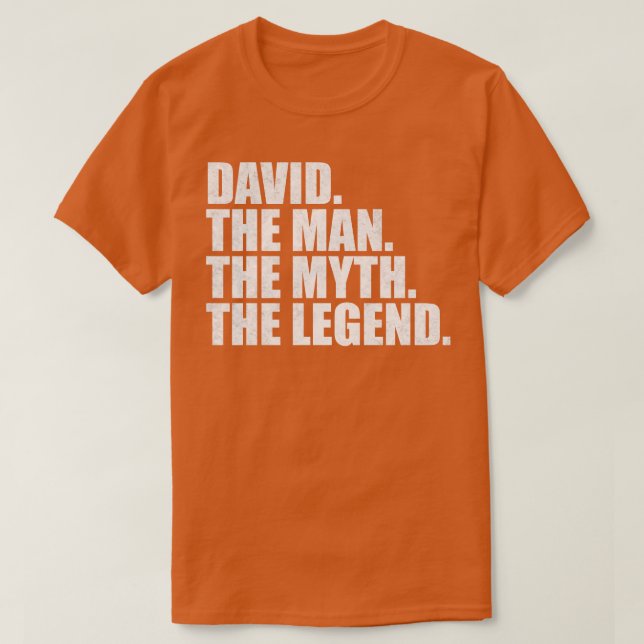 Camiseta David Nombre David nombre David (Diseño del anverso)