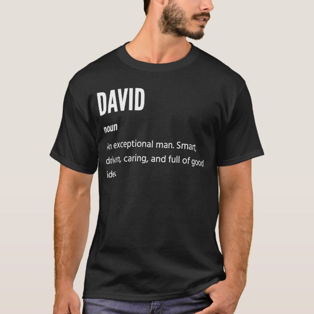Camiseta David s Noun Un hombre excepcional (Anverso)