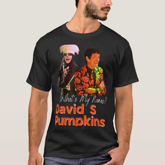Camiseta David S Pumpkins Skeleton Funny Skit Men Clothing  (Anverso)