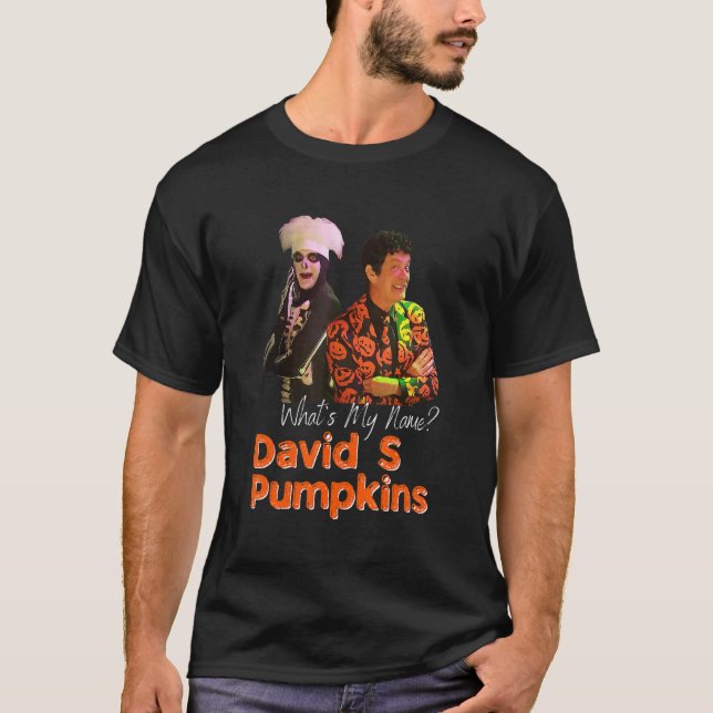 Camiseta David S Pumpkins Skeleton Skit Men Clothing Sping (Anverso)