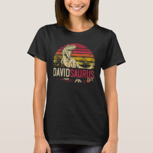 Camiseta David Saurus Funny Personalizado Dinosaurio T Rex