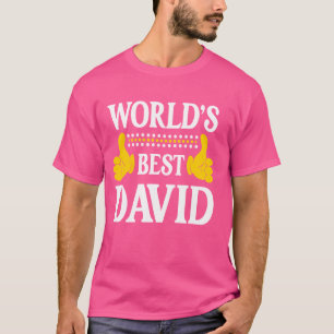 Camiseta David Surname Funny Team Family Apellido World