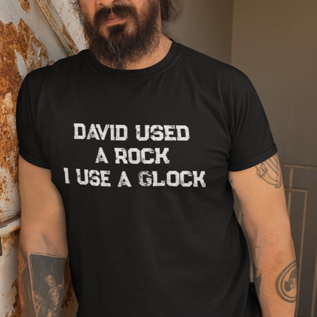 Camiseta David usó una roca que uso un reloj (Subido por el creador)