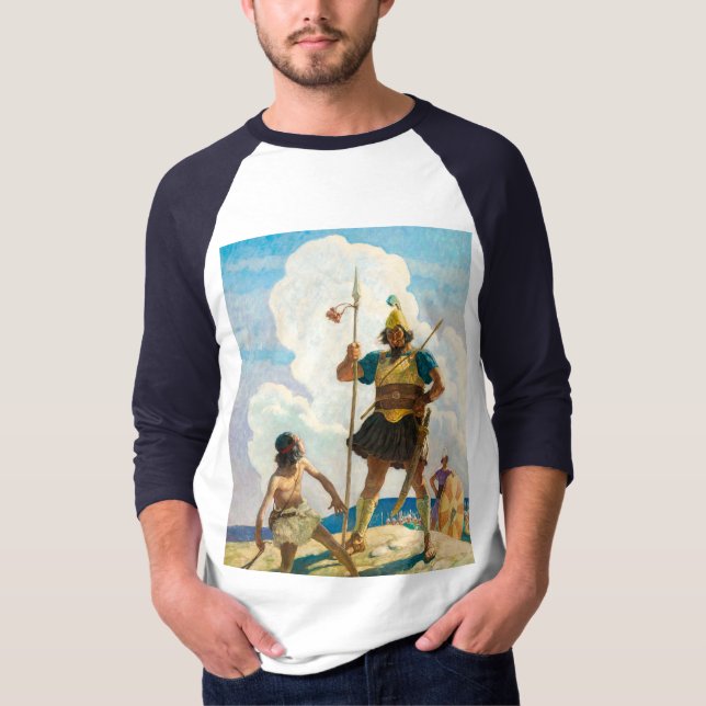 Camiseta David y Goliat, 1940 de Newell Convers Wyeth (Anverso)