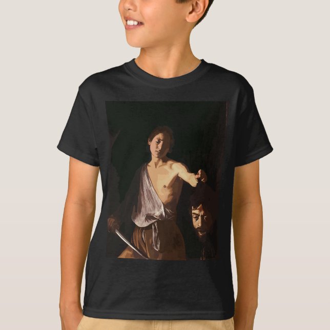 Camiseta David y Goliat de Caravaggio (Anverso)