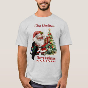 Camiseta Davidson Scottie Dog Navidad Personalizado