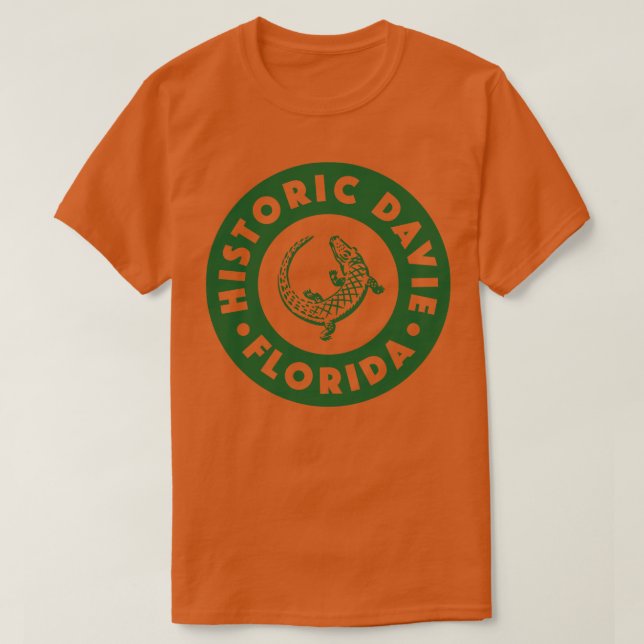 Camiseta Davie Florida Circle Green (Diseño del anverso)