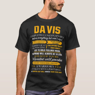 Camiseta DAVIS es un día de padres con nombres completament