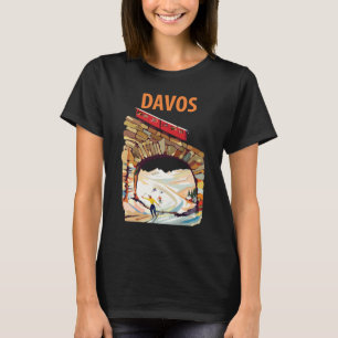 Camiseta Davos Suiza Túnel de Esquí Viaje