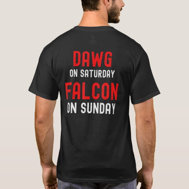 Camiseta Dawg El Sábado Falcon El       DomingoAtlantaDist (Reverso)