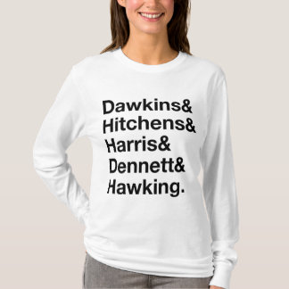 Camiseta Dawkins&Hitchens&Harris&Dennett&Hawking - ciencia