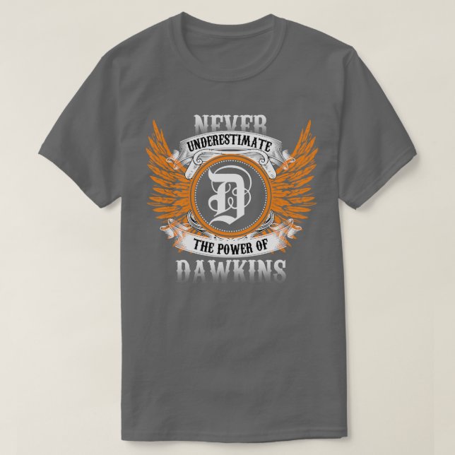 Camiseta Dawkins Nombre Shirt Nunca Subestima El Poder O (Diseño del anverso)